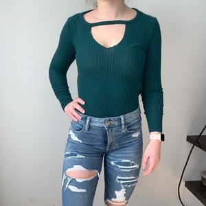 Front Cut Out Sweater